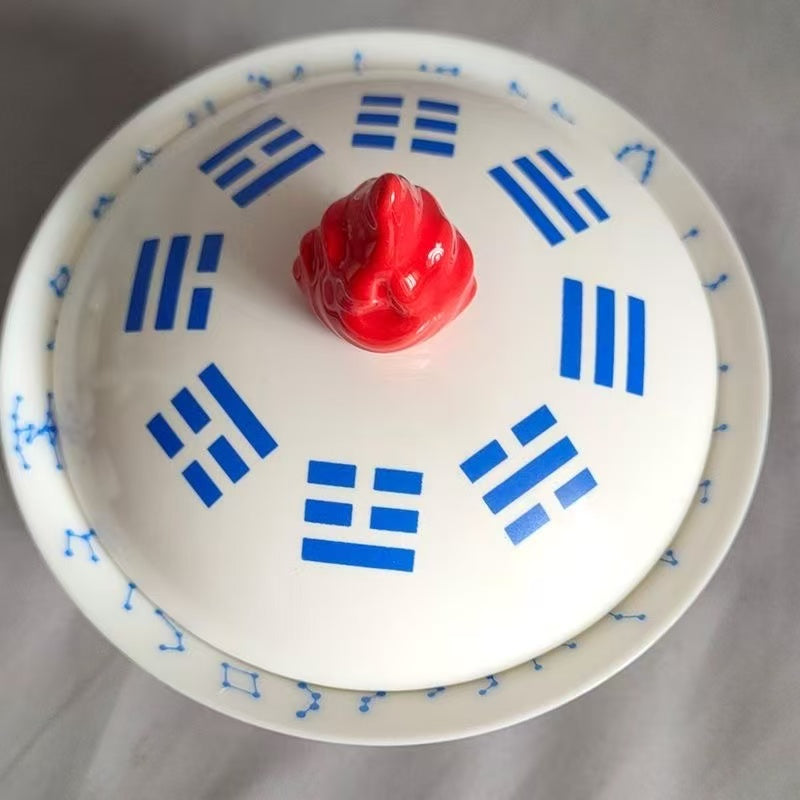 Tian Yi Jiu Ku Bagua Flame Ceramic Gaiwan – 350ml