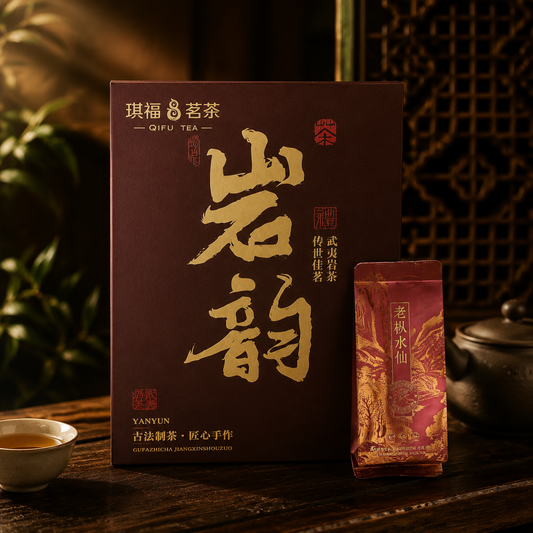 Lao Cong Shui Xian Gift Box – Ancient Bush Wuyi Rock Oolong Tea | 6 Sachets × 8.5g