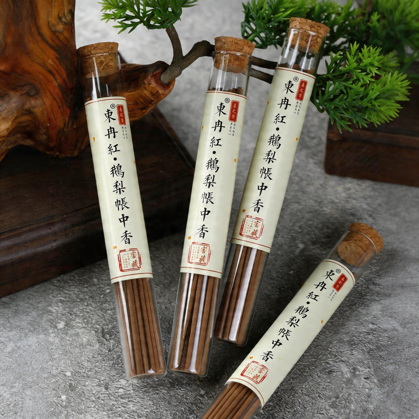 10A Grade E Li Zhang Zhong Xiang Handcrafted Incense – Pear, Agarwood & Sandalwood | 1 Tube 5g ~30 Sticks