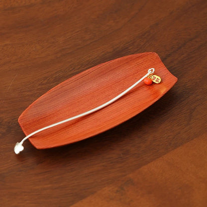 Wood Tea Scoop & Metal Tea Pick Set with Charm – 3 Wood Varieties (Ebony / Walnut / Rosewood)